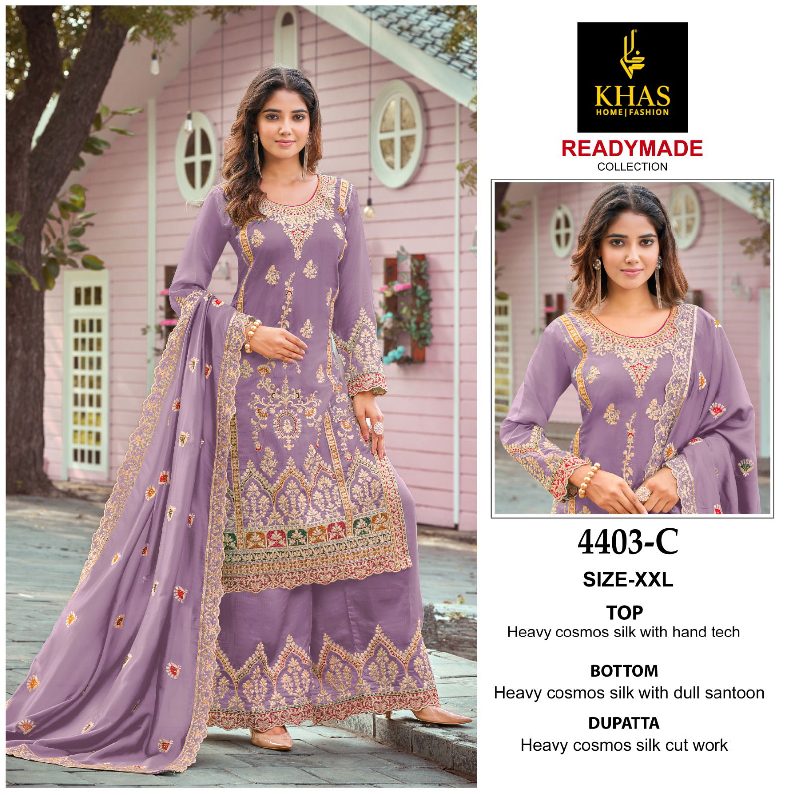4403 Khas Cosmos Silk Pakistani Readymade Suits Wholesale Price In Surat